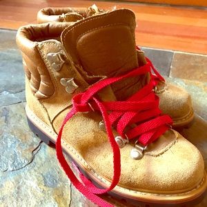 Vintage Leather and Suede Hiking Boots